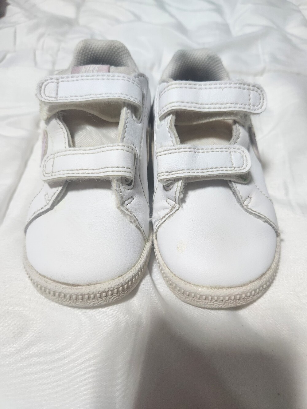 Nike Kids White Velcro Sneakers - Comfortable Everyday Shoes